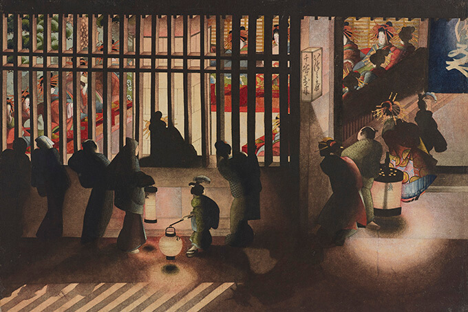 葛飾応為　紙本著色一幅　26.3×39.8㎝　文政～天保（1818～1844）頃 太田記念美術館蔵