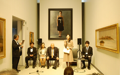 ホキ美術館内で行われた、大賞・準賞の授賞式