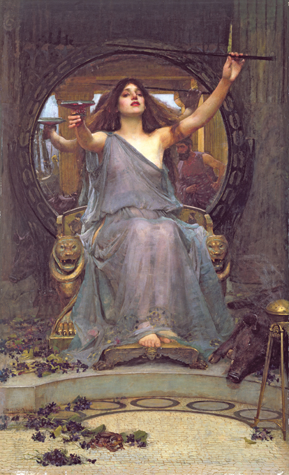ジョン・ウィリアム・ウォーターハウス 《オデュッセウスに杯を差し出すキルケー》 1891年 油彩・カンヴァス オールダム美術館 Image courtesy of Gallery Oldham