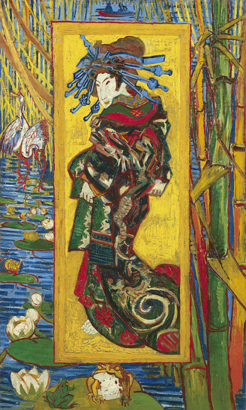 フィンセント・ファン・ゴッホ《花魁(渓斎英泉による)》1887年、油彩・カンヴァス、ファン・ゴッホ美術館(フィンセント・ファン・ゴッホ財団)蔵 ©Van Gogh Museum, Amsterdam (Vincent van Gogh Foundation)