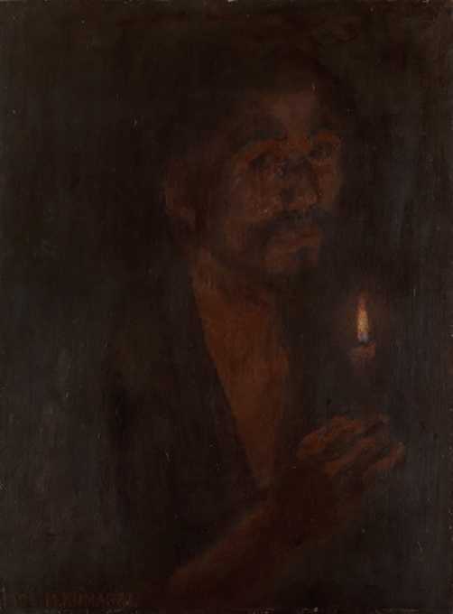 熊谷守一《 蠟燭（ローソク） 》1909年　岐阜県美術館