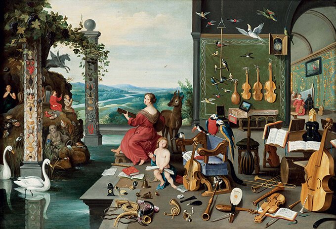 ヤン・ブリューゲル２世　《聴覚の寓意》　1645-1650年頃　Private Collection