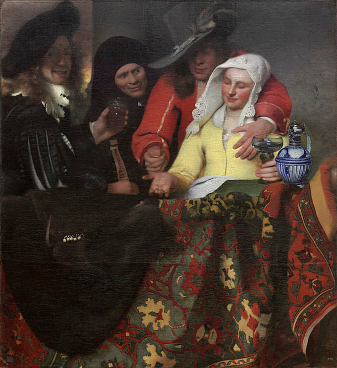ヨハネス・フェルメール　《取り持ち女》　1656年　油彩・カンヴァス　143x130cm　ドレスデン国立古典絵画館bpk / Staatliche Kunstsammlungen Dresden / Herbert Boswank / distributed by AMF
