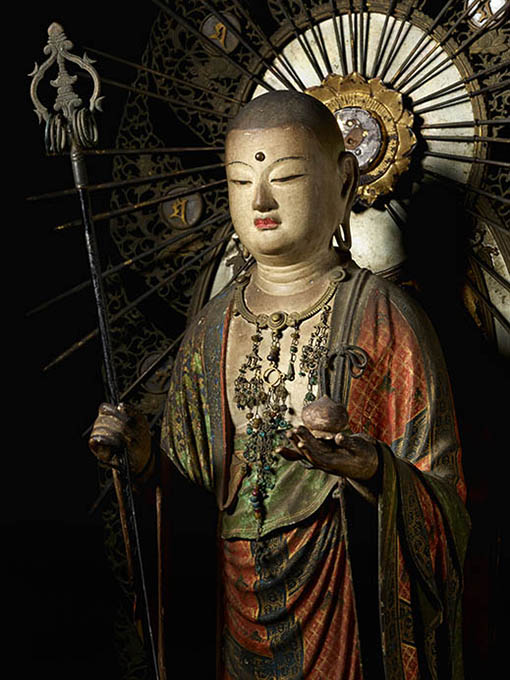 重要文化財　地蔵菩薩立像（部分）　快慶作　鎌倉時代　藤田美術館