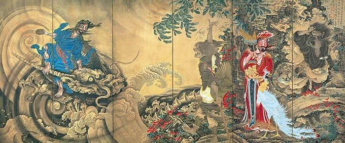 オリジナル日本画　タイトル「オイカワ」 奇想の系譜展|「奇想の系譜展」が東京都美術館にて開催中。まだまだ底