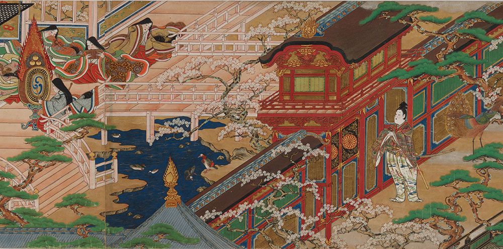 プロジェクション又兵衛絵巻　重文 浄瑠璃物語絵巻 MOA美術館-1