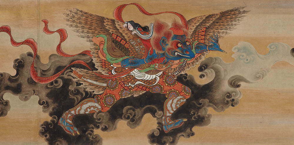 プロジェクション又兵衛絵巻　重文 浄瑠璃物語絵巻 MOA美術館-3