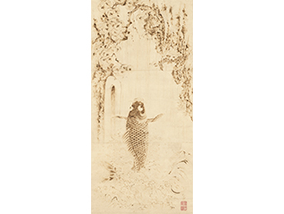 焼絵　茶色の珍事