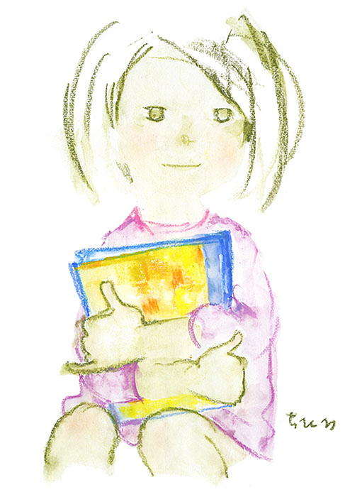 ちひろ　本を読む人　描く人　 安曇野ちひろ美術館-1