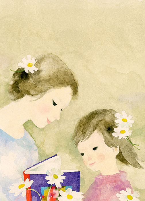 ちひろ　本を読む人　描く人　 安曇野ちひろ美術館-3