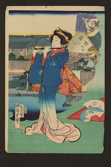 徹底解剖！浮世絵で見る江戸のライフスタイル―国貞・英泉・芳年の描いた『粋な』女たち 芦屋市立美術博物館-3