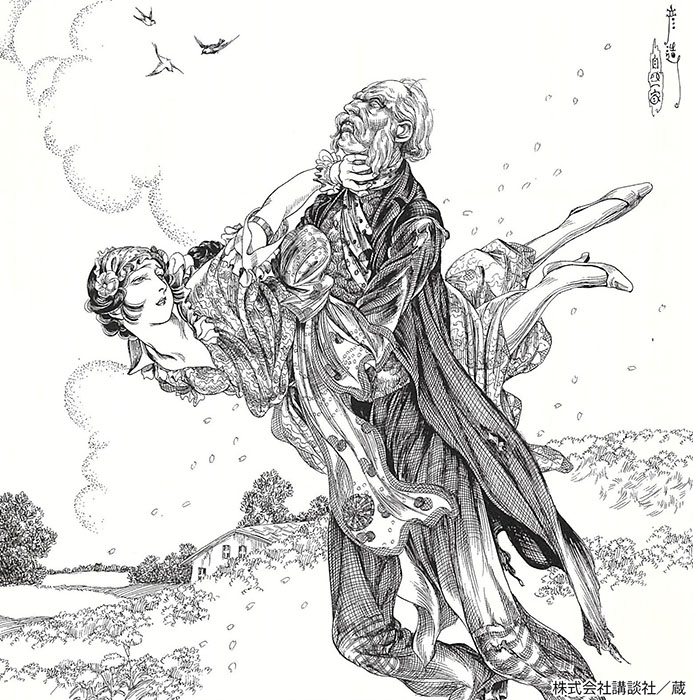 伊藤彦造展　～美剣士の血とエロティシズム～ 弥生美術館-2