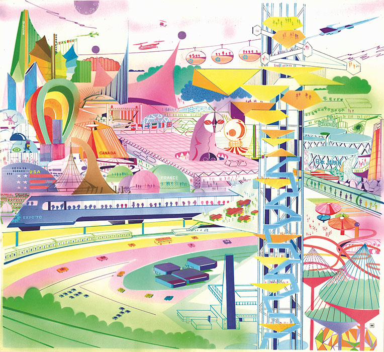 愛媛／松山ミュージアムストリート特別企画　真鍋博　カコをみる、イマをみる、ミライをみる 愛媛県美術館-2