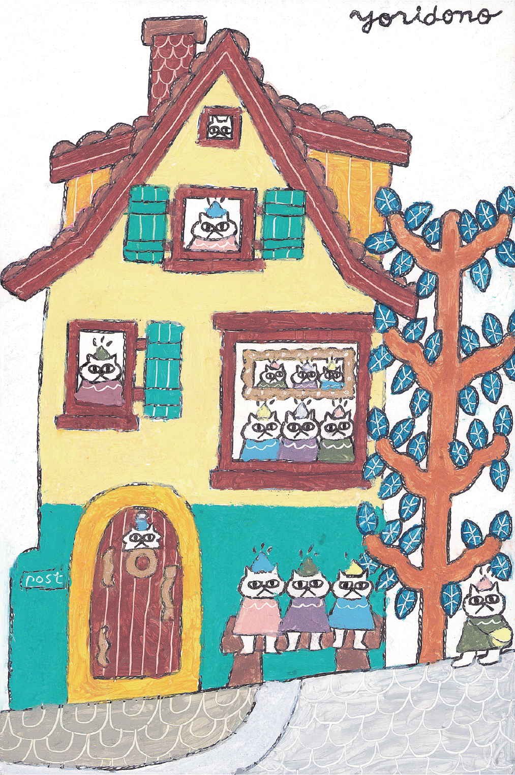 yoridono個展  ―  建物と、猫と、ときどき車。 アートギャラリー梅田（大丸梅田店11F）-2