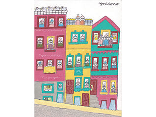 yoridono個展  ―  建物と、猫と、ときどき車。