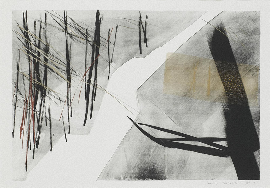 桃紅リトグラフ 岐阜現代美術館-2