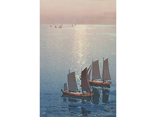 光る海　吉田博展