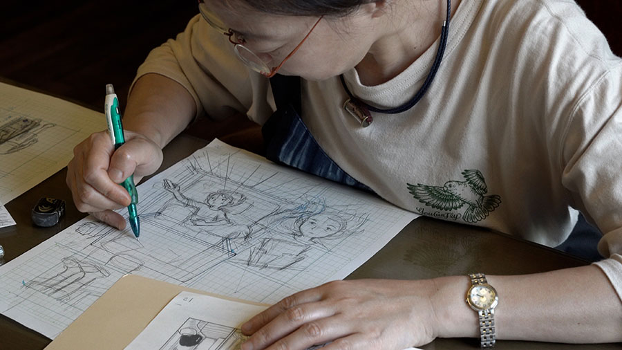 漫画家生活30周年　こうの史代展 鳥がとび、ウサギもはねて、花ゆれて、走ってこけて、長い道のり 熊本市現代美術館-5