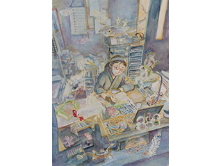 漫画家生活30周年　こうの史代展 鳥がとび、ウサギもはねて、花ゆれて、走ってこけて、長い道のり