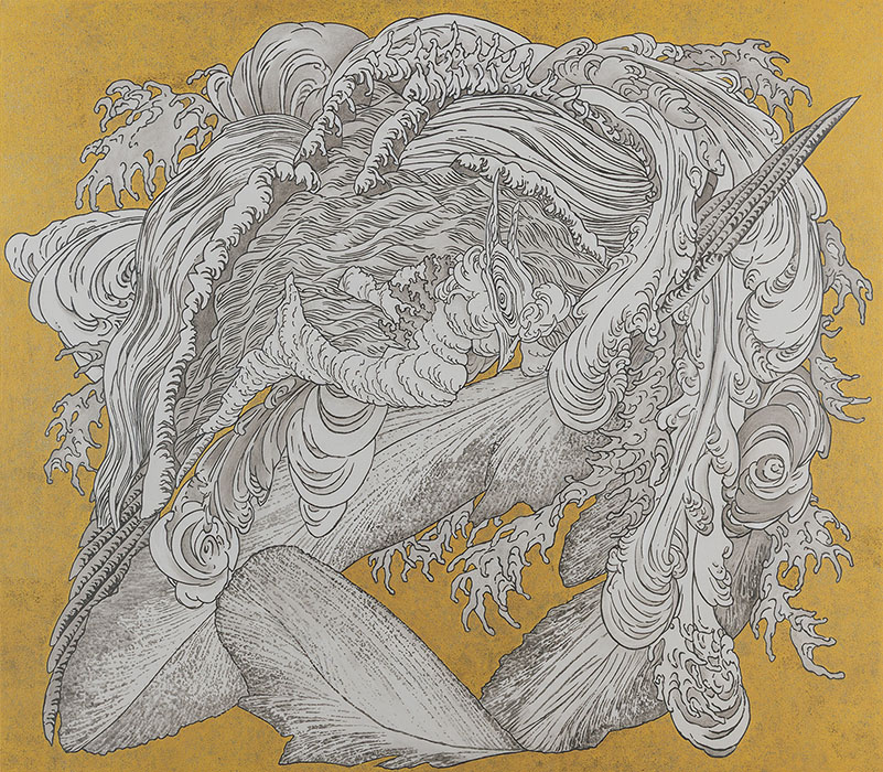 北斎 vs 福田美蘭　小布施へのメッセージ 北斎館-4