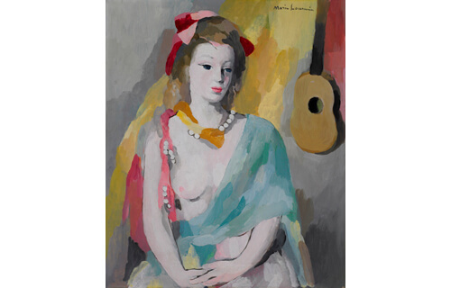 マリーローランサン　「夢想」 楽天市場】アート額絵 マリー・ローランサン 三人の若い女 J1-179 F8