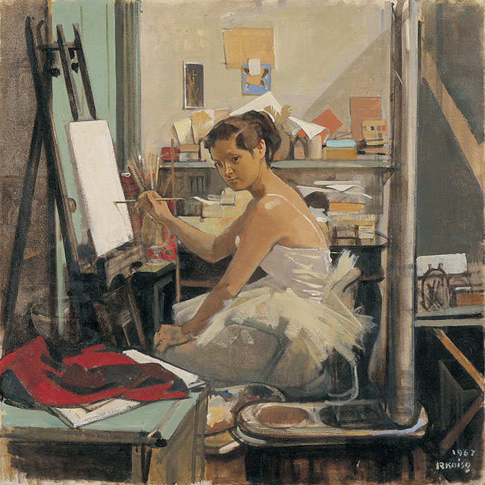 小磯良平展　―幻の名作《日本髪の娘》 福岡市美術館-6