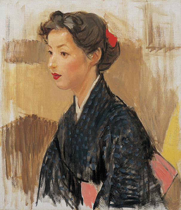 小磯良平展　―幻の名作《日本髪の娘》 福岡市美術館-7