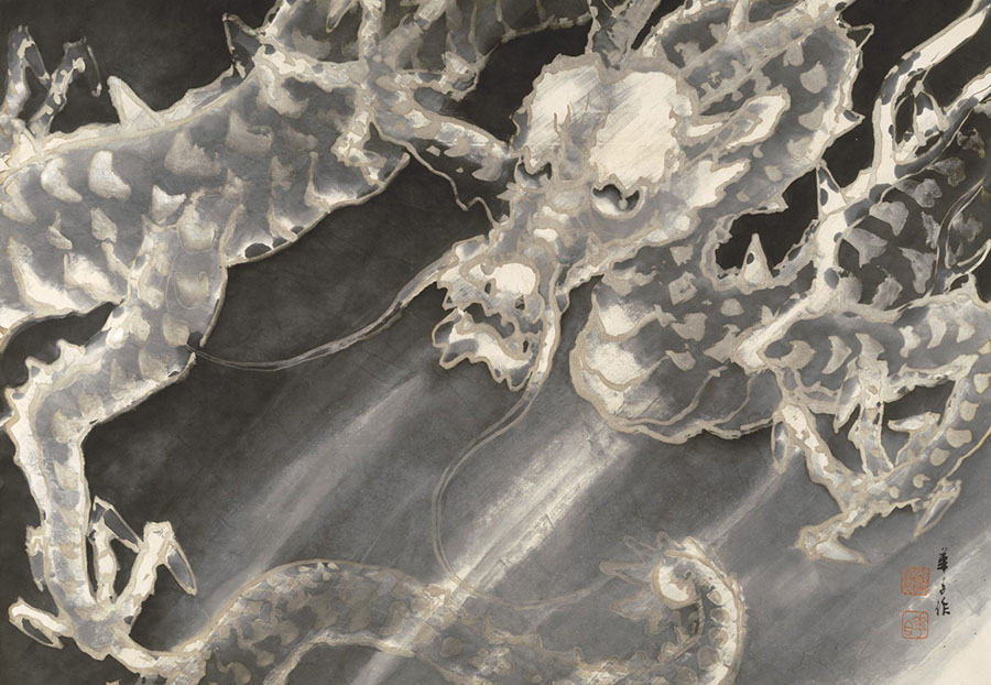 富山県水墨美術館コレクション 水墨画を楽しむ7つのとびら －富岡鉄斎、竹内栖鳳、横山大観から加山又造へ 茨城県近代美術館-6