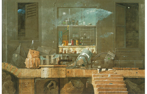 練馬区独立70周年記念展　没後20年　麻田浩展 ―静謐なる楽園の廃墟― 練馬区立美術館-2