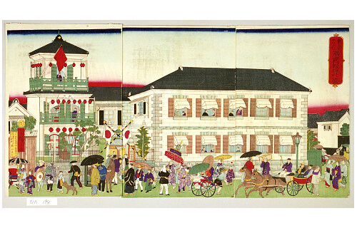 郵政博物館誕生115年記念 「錦絵‐東京浪漫」展 郵政博物館-1