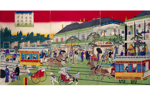 郵政博物館誕生115年記念 「錦絵‐東京浪漫」展 郵政博物館-3