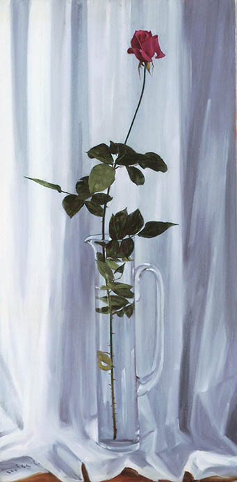 三栖右嗣　こころよせた女性像と花々 ヤオコー川越美術館-4