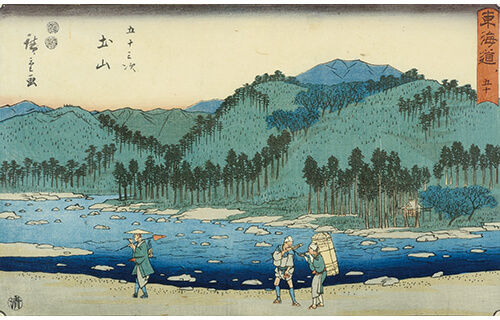 広重　二つの東海道五拾三次　保永堂版と丸清版 八王子市夢美術館-16