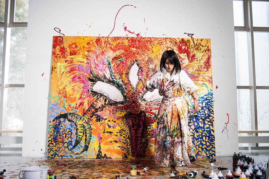 “The World of Prayer” MIWA KOMATSU 小松美羽展 ～祈り～ 軽井沢ニューアートミュージアム-5