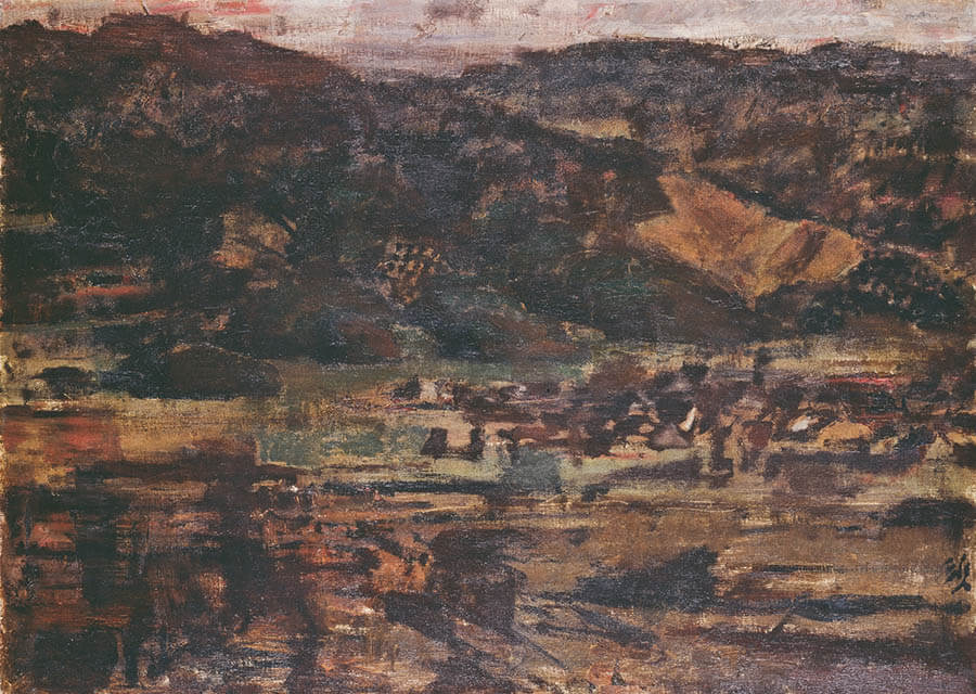 秋季展「山と樹を描く」 中野美術館-1