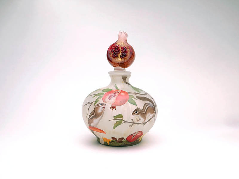 元木庸子ガラス展～サンドブラストとエナメル絵付の世界～　 北澤美術館-4