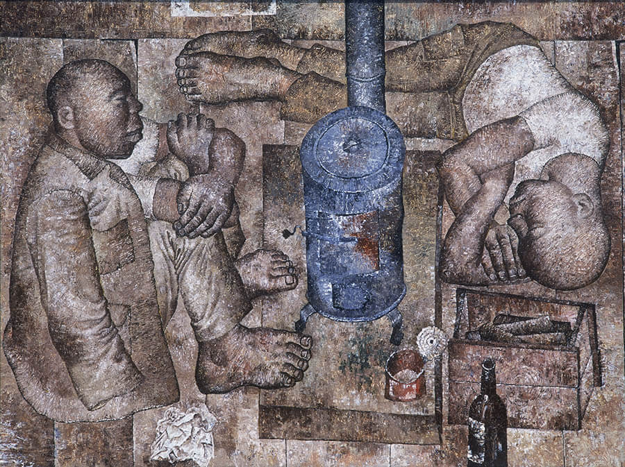 常設展「神田日勝が描いた牛、馬、人物」 神田日勝記念美術館-1