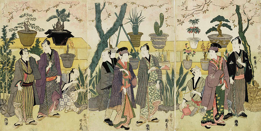 江戸の園芸熱 -浮世絵に見る庶民の草花愛- | たばこと塩の博物館 