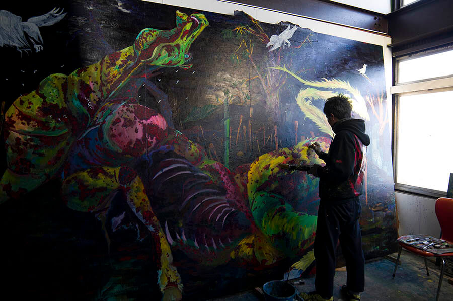 特別展示　弓指寛治「太郎は戦場へ行った」 岡本太郎記念館-1