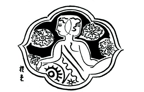 耽美・華麗・悪魔主義 谷崎潤一郎文学の着物を見る ~アンティーク着物と挿絵の饗宴~ 弥生美術館-13