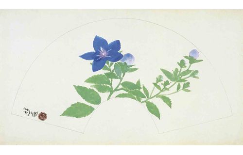 -竹内栖鳳から東山魁夷、平山郁夫まで- 美をあふぐ　華麗なる巨匠たちの扇の世界 郵政博物館-2