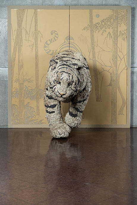 神田日勝没後50年プレ企画Ⅱ　神田日勝×吉田傑ダンボール・アート「飛び出す！半身の馬」 神田日勝記念美術館-6