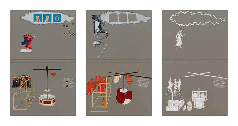 若江漢字 絵画 克服される現在 カスヤの森現代美術館-1