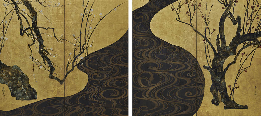 名品展 国宝「紅白梅図屏風」 MOA美術館-1