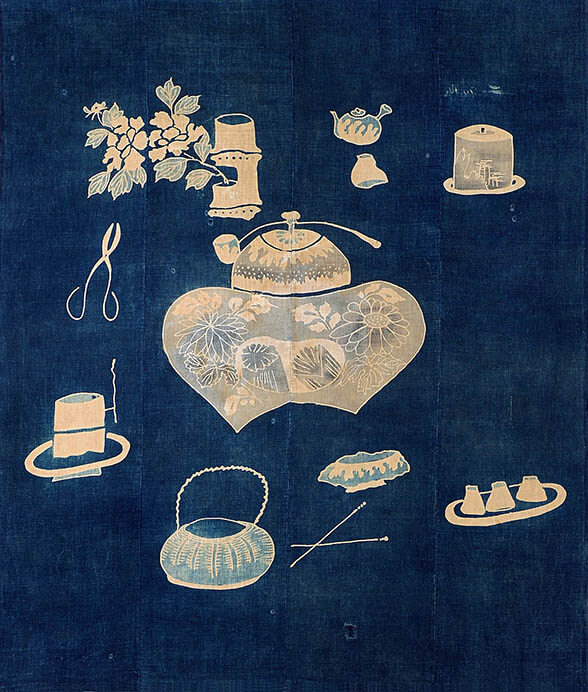 藤田嗣治 布との対話－筒描・藍染を慈しむ－ 秋田県立美術館（平野政吉コレクション）-1