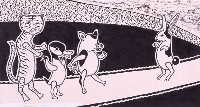 昭和レトロ　絵本原画 テレビ絵本[おはようえほん 仮面ライダー えかきうた] 石ノ森章太郎