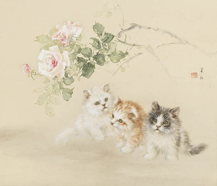 トラ時々ネコ 干支セトラ 福田美術館-13