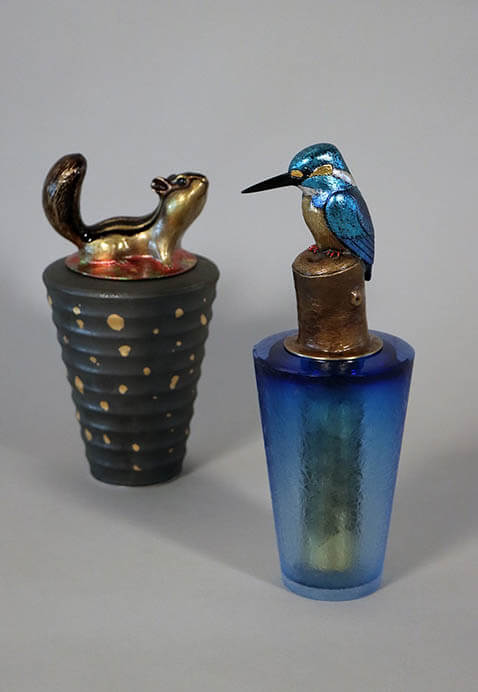 関井一夫・城下鮎子　我が道しか行けない二人展　～鍛金・万華鏡・バーナーワークを巡って～ 北澤美術館-3