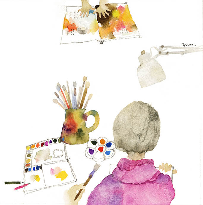 くらし、えがく。ちひろのアトリエ ちひろ美術館・東京-1