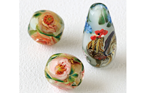 いまここに咲く現代トンボ玉　ガラスの華 トンボ玉展2016 北澤美術館-6